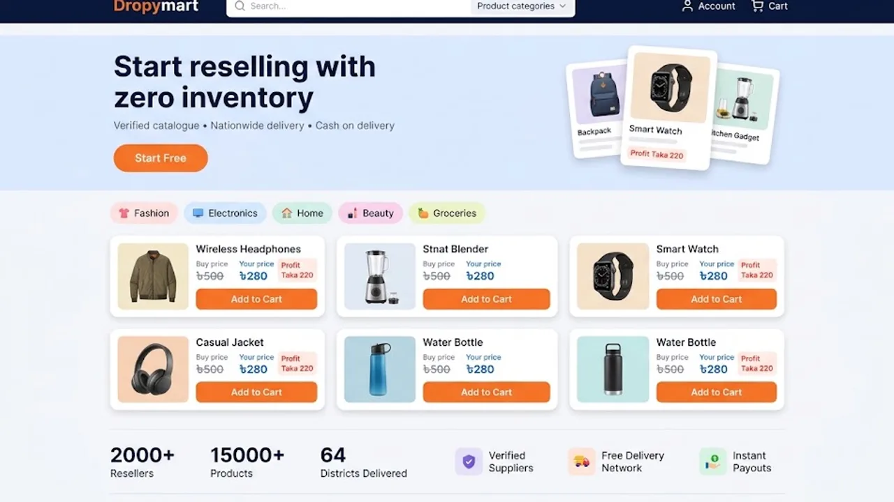 Dropymart interface screenshot